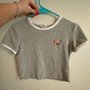 good times cropped tee shirt
